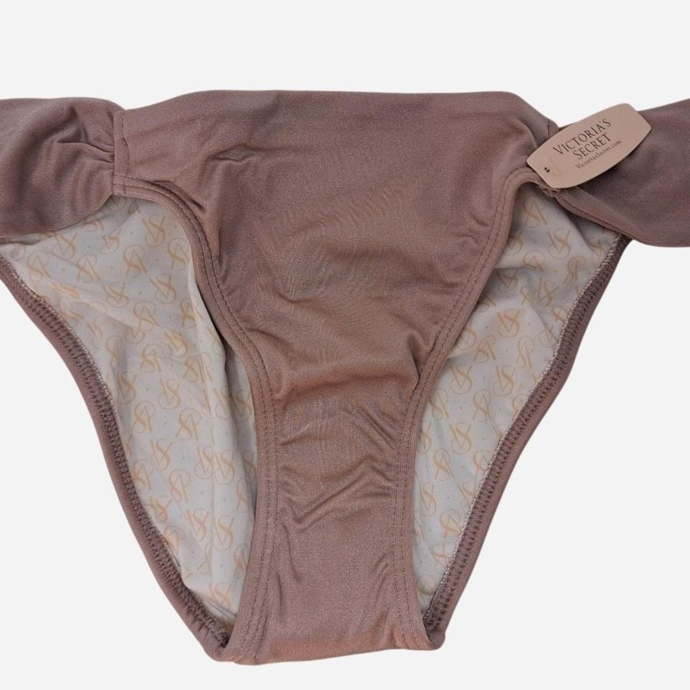 Victoria Secret new Rose Gold/ Beige women's bikini bottom Small  New with tags!